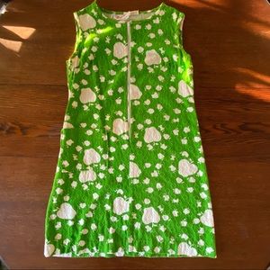 Vintage Mod 1960s Step ‘n Go Dress Bright Green